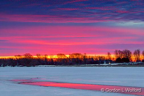 Open Water Sunrise Reflection_34116-7.jpg - Photographed along the Rideau Canal Waterway near Smiths Falls, Ontario, Canada.